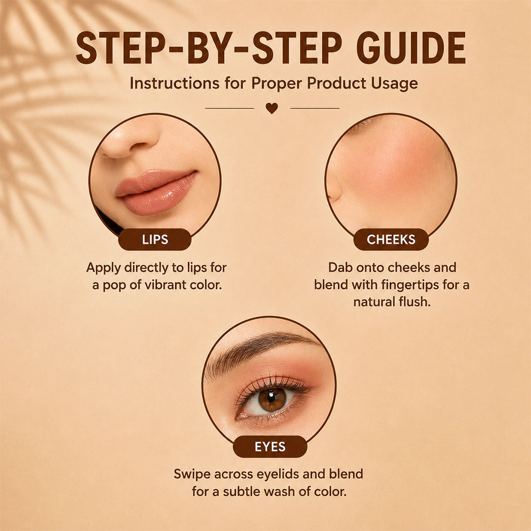 100% Herbal Lip & Cheek Tint (Coffee Nude) | Vegan, Paraben Free, Cruelty F
