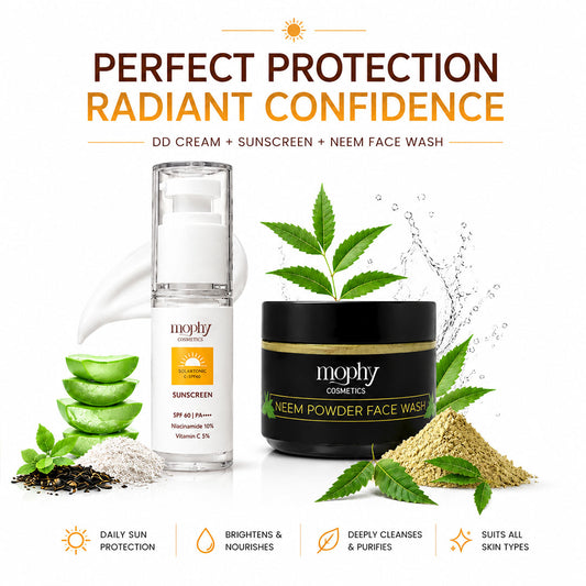 Pack Of 2 Solartonic C-Spf60 Sunscreen + Neem Powder Facewash