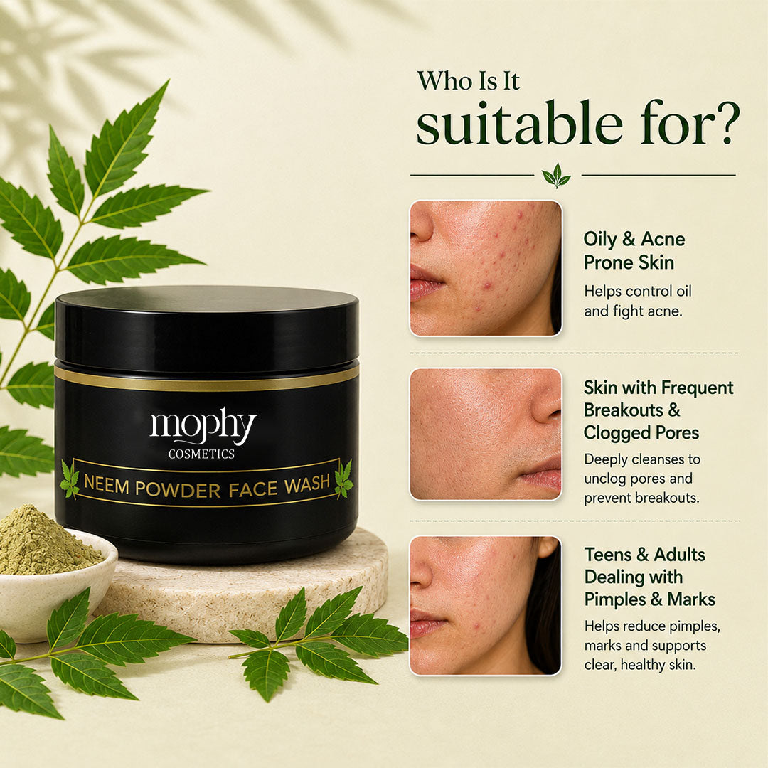 Neem Extract Powder Facewash For Men & Women (30 Gm) | Made With Natural In