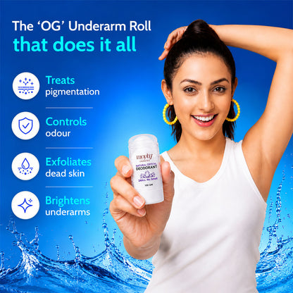Under Arm Alum Infused Crystal Roll-On Stick | Free from alcohol, parabens, and artificial fragrances