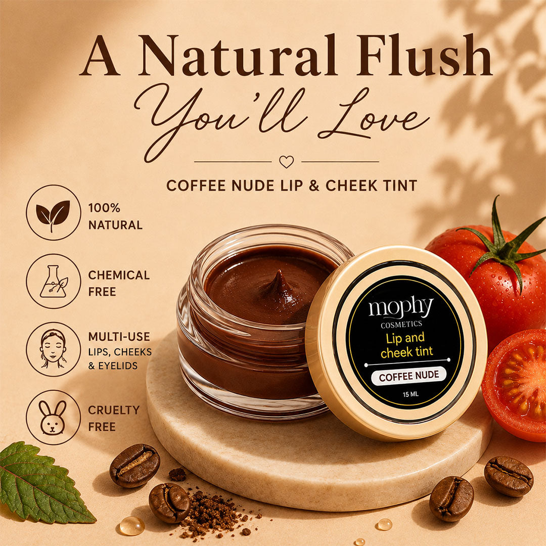 100% Herbal Lip & Cheek Tint (Coffee Nude) | Vegan, Paraben Free, Cruelty F