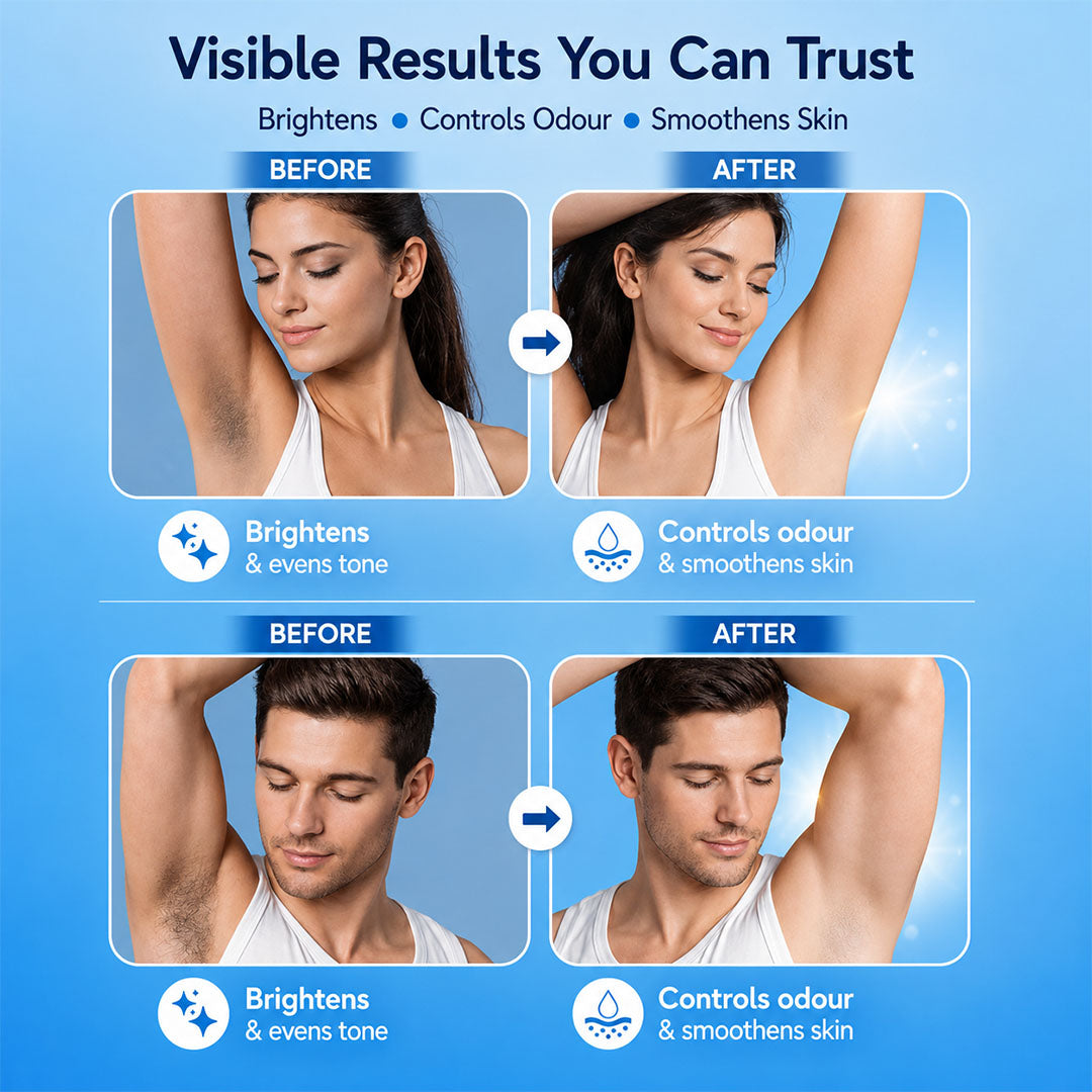 Under Arm Alum Infused Crystal Roll-On Stick | Free from alcohol, parabens, and artificial fragrances