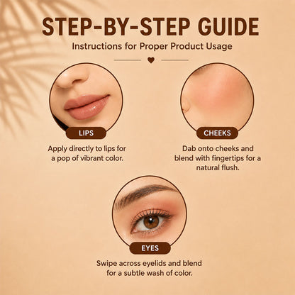 100% Herbal Lip & Cheek Tint (Coffee Nude) | Vegan, Paraben Free, Cruelty F