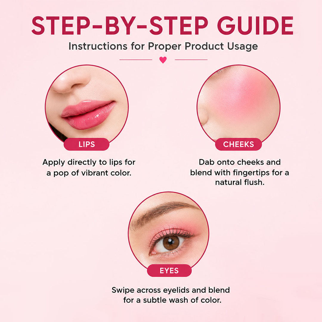 100% Herbal Red Lip & Cheek Tint With Beetroot Extracts | Enriched with Vit