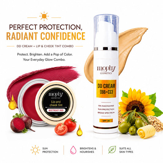 Pack Of 2 Dd Cream (BB+CC) + Lip & Cheek Tint (Beetroot Red)